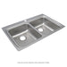 Elkay Lustertone Classic Stainless Steel 33" x 22" x 6-1/2" 2-Hole Equal Double Bowl Drop-in ADA Sink with Quick-clip