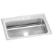 Elkay Lustertone Classic Stainless Steel 33" x 22" x 7-5/8" 3-Hole Single Bowl Drop-in Sink