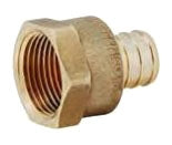 1/2" Brass PEX Crimp x FPT Adapter