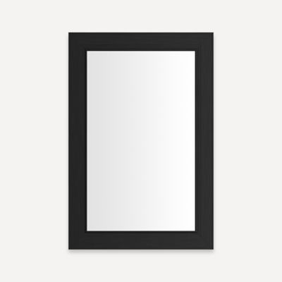 Robern Main Line Main Line Cabinet, 20" x 30" x 4", Merion Frame, Brushed Black, Electric Upgrade
