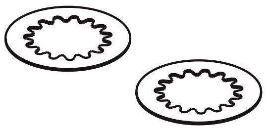 Brizo Kintsu RP101684 Hot and Cold Glide Rings - 2 inch handles