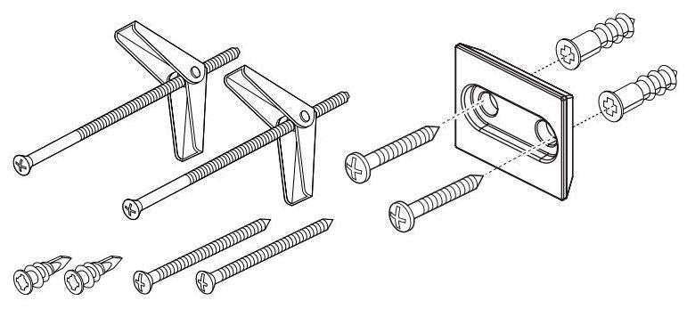 Brizo Frank Lloyd Wright RP101809 Mounting Hardware