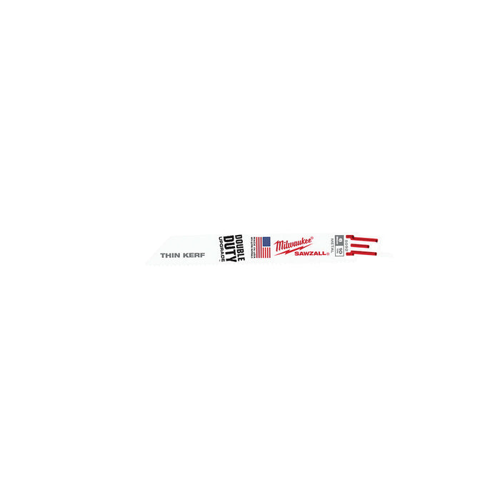 Milwaukee 48-00-5092 6" | 10-TPI SAWZALL Blades (Pack of 5)