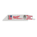 Milwaukee 48-00-5185 4" | 24-TPI SAWZALL Blades (Pack of 5)