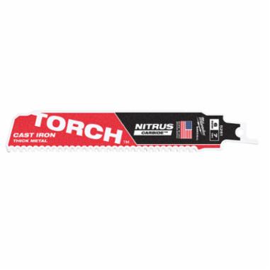 Milwaukee 48-00-5361 6" | 8-TPI The TORCH for CAST IRON with NITRUS CARBIDE SAWZALL Blades (Pack of 3)