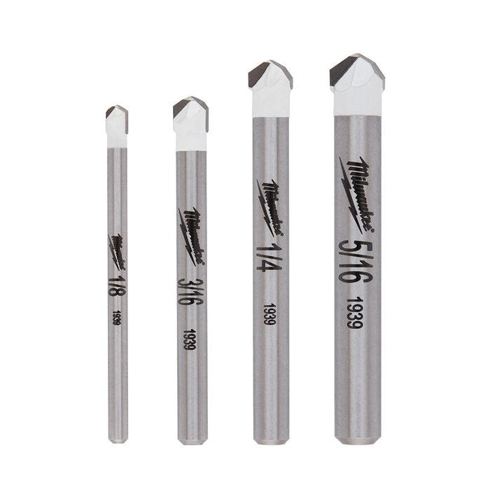 Milwaukee 48-20-8998 Tile and Natural Stone Bit Set (4-Piece)