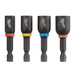 Milwaukee 49-66-4562 1-7/8" SHOCKWAVE Impact Duty Magnetic Nut Driver Set (4-Piece)