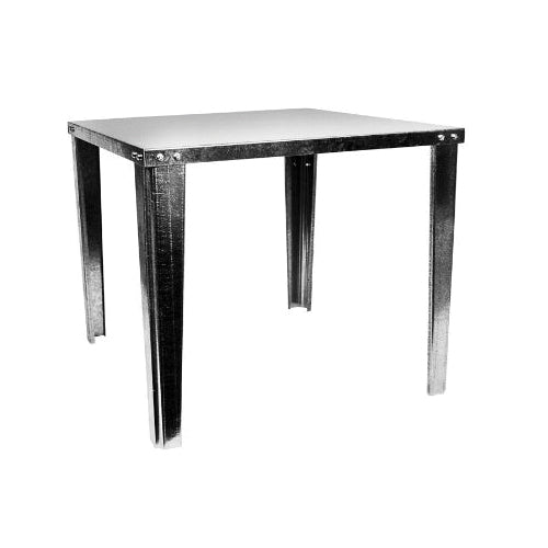 Oatey 34057 Gas Water Heater Floor Stand | Galvanized Steel | 21" x 21" x 18" Tall | Holds up to 50 Gallon Tanks