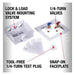 Oatey 38540 Washing Machine Outlet Box, Polystyrene, 8-3/4 in W x 7-1/2 in H x 3-5/8 in D