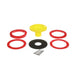 Oatey 43400 Set-Rite Toilet Flange Extender Kit, 1/4 to 1-5/8 in, Plastic, Yellow