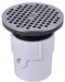 Oatey 72187 3" or 4" PVC General Purpose Drain with 6" Chrome Grate