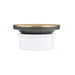 Oatey 74129 4" PVC Hub Base General Purpose Cleanout with 6" Brass Cover