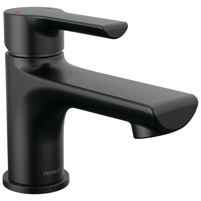 Peerless Flute P1512LF Single Top Handle Lavatory Faucet - Matte Black