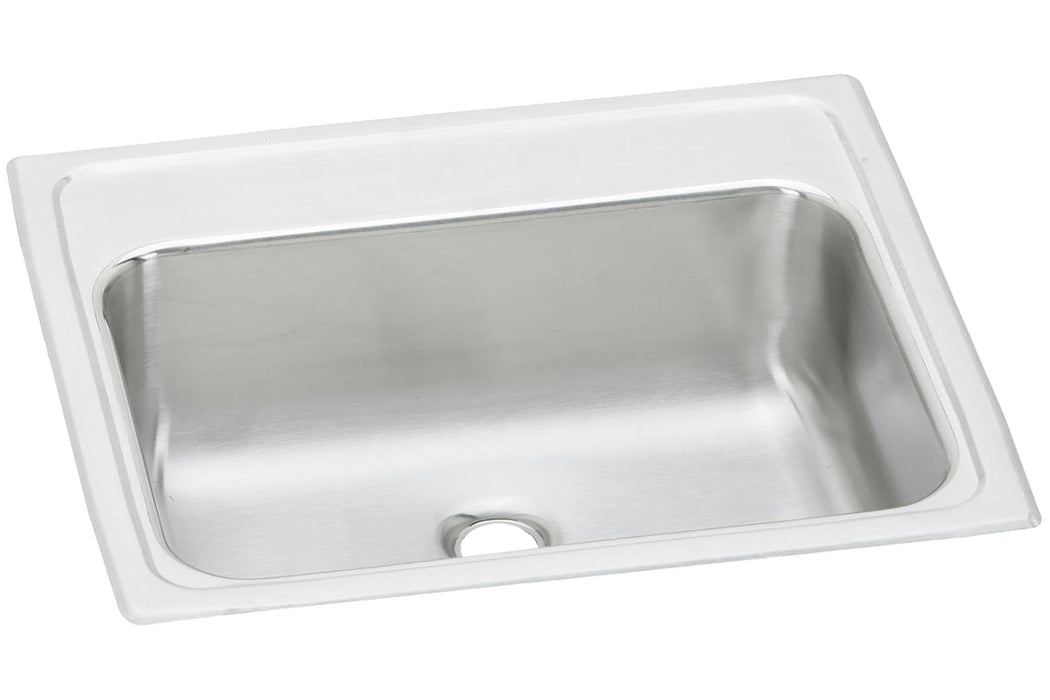Elkay Celebrity Stainless Steel 19" x 17" x 6-1/8" 0-Hole Single Bowl Drop-in Bathroom Sink