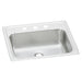 Elkay Celebrity Stainless Steel 19" x 17" x 6-1/8" 3-Hole Single Bowl Drop-in Bathroom Sink