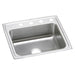 Elkay Celebrity Stainless Steel 25" x 21-1/4" x 7-1/2" 4-Hole Single Bowl Drop-in Sink