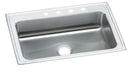 Elkay Celebrity Stainless Steel 33" x 22" x 7-1/4" 2-Hole Single Bowl Drop-in Sink