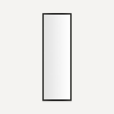 robern PC1648D4TNN83 Profiles Framed Cabinet, 16" x 48" x 4", Matte Black, Non-Electric, Reversible Hinge