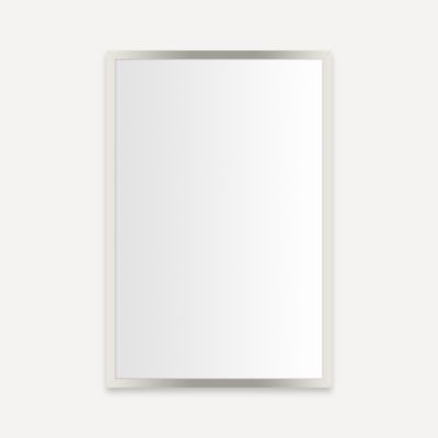 robern PC2030D6TRE77 Profiles Framed Cabinet, 20" x 30" x 6", Polished Nickel, Electrical Outlet, USB Charging Ports, Right Hinge