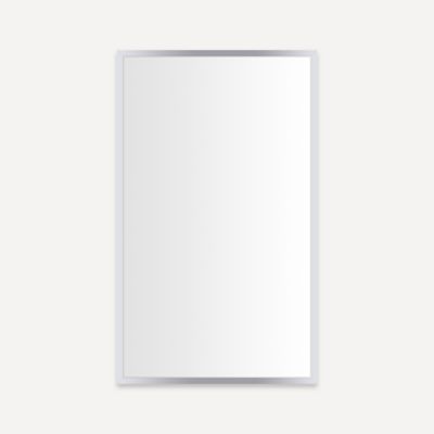 robern PC2440D6TNN76 Profiles Framed Cabinet, 24" x 40" x 6", Chrome, Non-Electric, Reversible Hinge