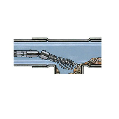 RIDGID 63065 Drop Head Auger, 4 in L, Steel