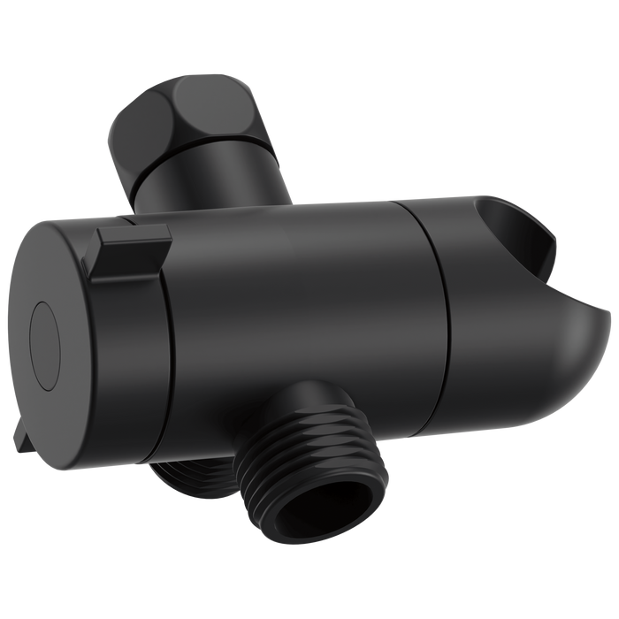 Delta Universal Showering Components RP104169BL 3-way Shower Arm Diverter with Hand Shower Mount - Matte Black