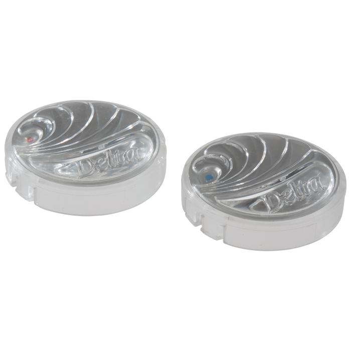 Delta RP18373PB Button Set - Hot / Cold - Clear