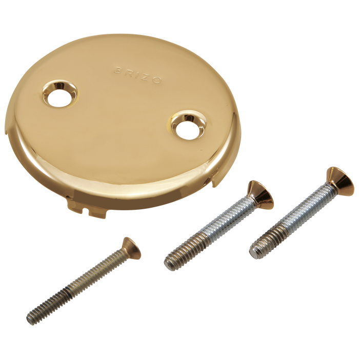 Brizo RP43153PG Toe-Operated Overflow Plate With Screws