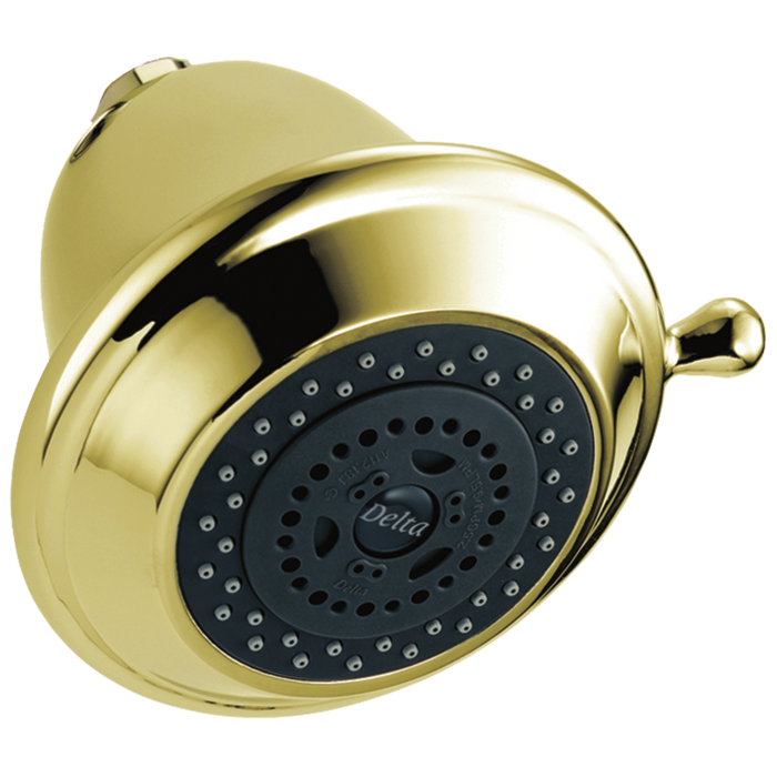 Delta Universal Showering Components RP43381PB Premium 3-Setting Shower Head - Polished Brass