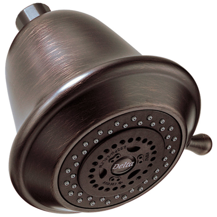 Delta Universal Showering Components RP43381RB Premium 3-Setting Shower Head - Venetian Bronze