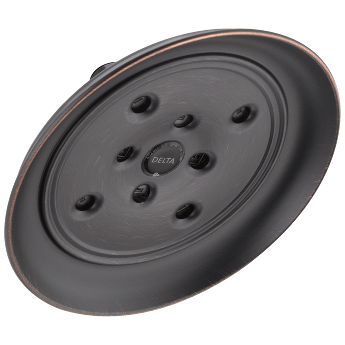 Delta Universal Showering Components RP70172RB H2OKINETIC Single-Setting Raincan Shower Head - Venetian Bronze