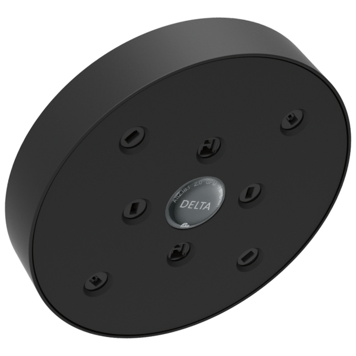 Delta Universal Showering Components RP70175 H2OKINETIC Single-Setting Raincan Shower Head - Matte Black