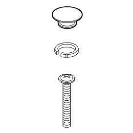 Brizo Baliza: Set Screw, Cup, and Retainer Ring