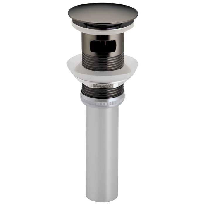 Brizo RP72414BNX Push Button Pop-Up Lavatory Drain With Overflow - Brilliance Black Onyx