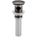 Brizo RP72414BNX Push Button Pop-Up Lavatory Drain With Overflow - Brilliance Black Onyx