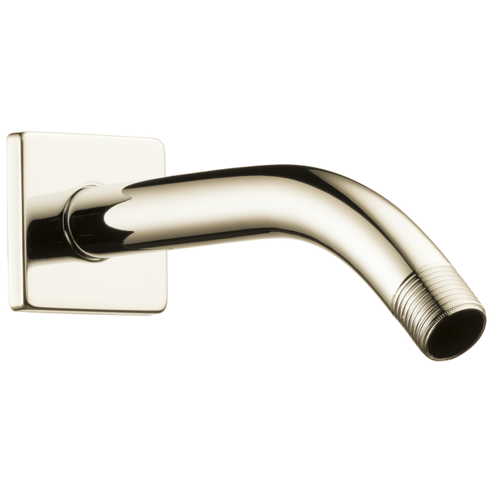 Brizo Essential Shower RP74448PN 7" Linear Round Wall Mount Shower Arm And Flange - Polished Nickel