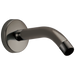 Brizo RP74751BNX 7" Linear Round Wall Mount Shower Arm And Flange - Brilliance Black Onyx