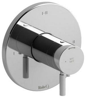 Riobel TSYTM23 Sylla 1/2" Therm & Pressure Balance Trim with 3 Functions
