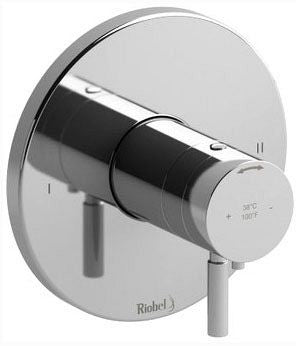 Riobel TSYTM44 Sylla 1/2" Therm & Pressure Balance Trim with 2 Functions