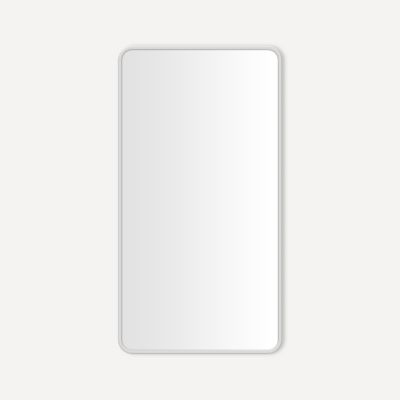Round Corner Metal Cabinet, 24" x 44" x 4", Electric Upgrade: Magnetic Strip, Interior Lighting, USB Charging Ports, Ele