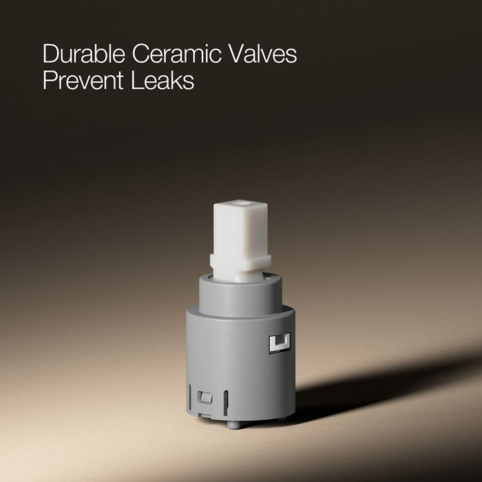 Vibrant Brushed Nickel - Detail image of a product valve feature