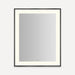 Robern Sculpt Lighted Mirror, 25” x 31” x 2-1/4", Slim Museum Frame, Perimeter Light Pattern, Warm White (3000K), Dimmable, Defogger, Title 24 Compliant