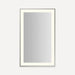 Robern Sculpt Lighted Mirror, 25” x 41” x 2-1/4", Slim Museum Frame, Perimeter Light Pattern, Warm White (3000K), Dimmable, Defogger, Title 24 Compliant