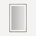 Robern Sculpt Lighted Mirror, 25” x 41” x 2-1/4", Slim Museum Frame, Perimeter Light Pattern, Warm White (3000K), Dimmable, Defogger, Title 24 Compliant