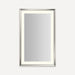 Robern Sculpt Lighted Mirror, 27” x 43” x 2-5/16”, Chamfer Museum Frame, Perimeter Light Pattern, Warm White (3000K), Dimmable, Defogger, Title 24 Compliant