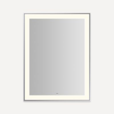 Robern Sculpt Lighted Mirror, 31” x 41” x 2-1/4", Slim Museum Frame, Perimeter Light Pattern, Warm White (3000K), Dimmable, Defogger, Title 24 Compliant