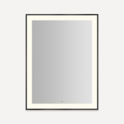 Robern Sculpt Lighted Mirror, 31” x 41” x 2-1/4", Slim Museum Frame, Perimeter Light Pattern, Warm White (3000K), Dimmable, Defogger, Title 24 Compliant