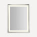 Robern Sculpt Lighted Mirror, 33” x 43” x 2-5/16”, Chamfer Museum Frame, Perimeter Light Pattern, Warm White (3000K), Dimmable, Defogger, Title 24 Compliant