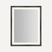 Robern Sculpt Lighted Mirror, 33” x 43” x 2-5/16”, Chamfer Museum Frame, Perimeter Light Pattern, Warm White (3000K), Dimmable, Defogger, Title 24 Compliant