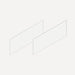 Robern Cartesian & Profiles Side Kit, 7-1/2" H x 21" D